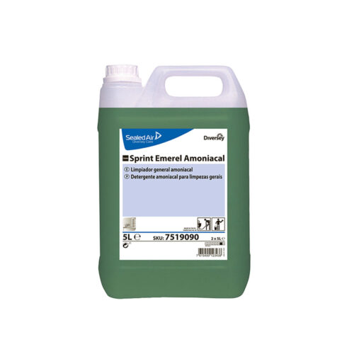 Detergente amoniacal TASKI Sprint Emerel: Limpieza profunda y fresco aroma a pino para tus suelos