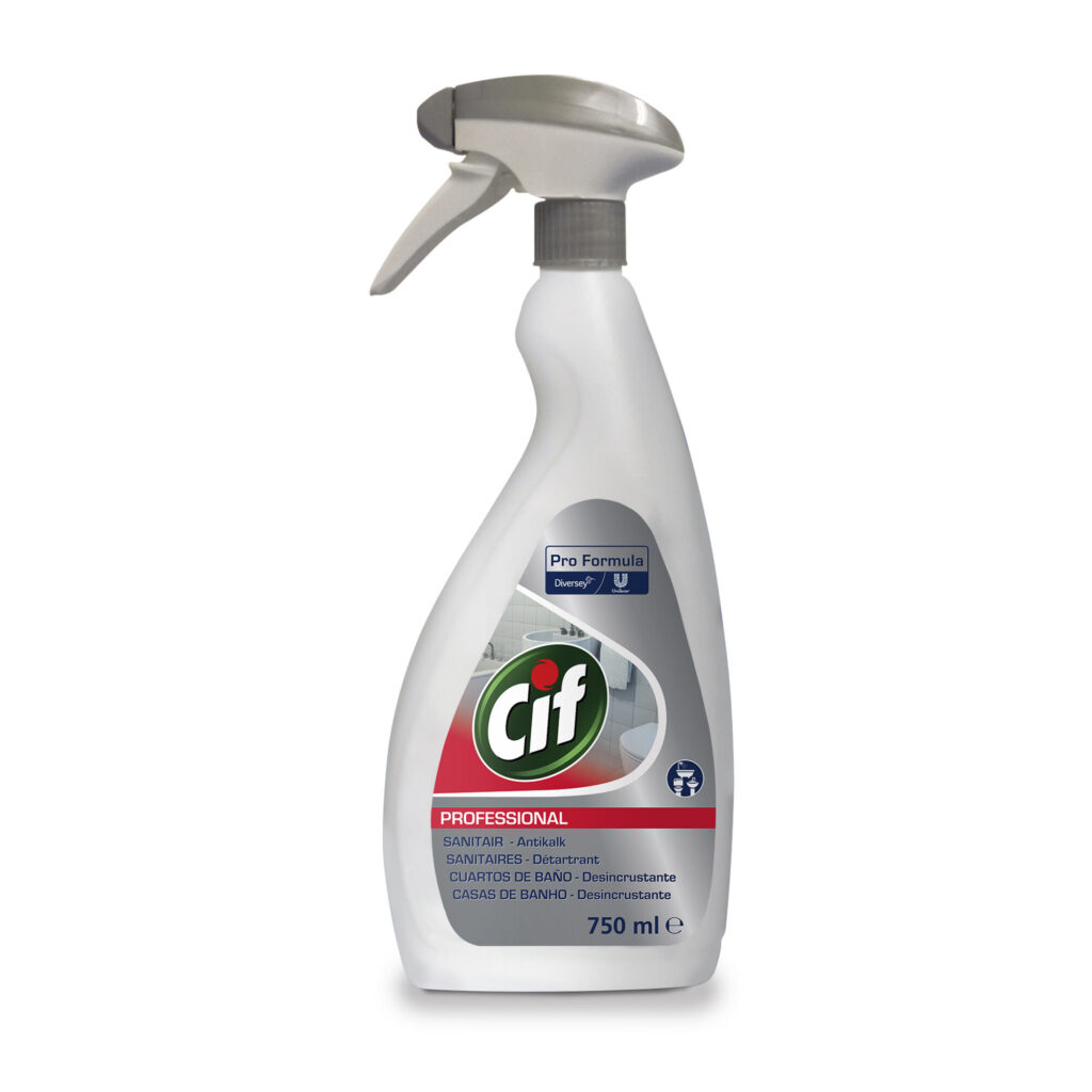 "Cif Pro Formula 2en1 Baños 0.75L - Limpiador desincrustante para todas las superficies del baño