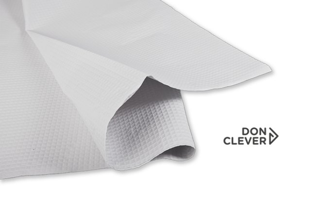 Mantel 100x100 blanco cortado estándar CF40 Don Clever