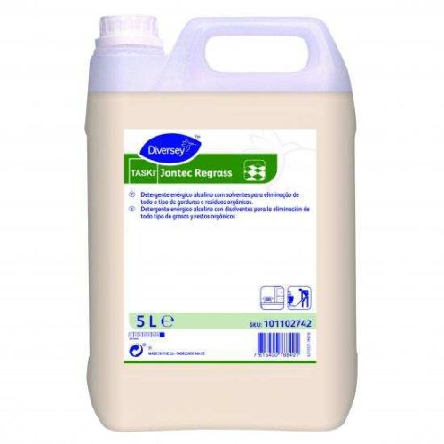 Detergente Suelos TASKI Jontec Regrass 5L: Limpieza enérgica para superficies duras